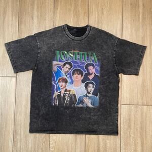 Seventeen Joshua Graphic T Shirt Mens M Black K-Pop Streetwear Tee